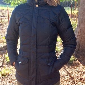 Lucy brand goose down jacket, flattering fit